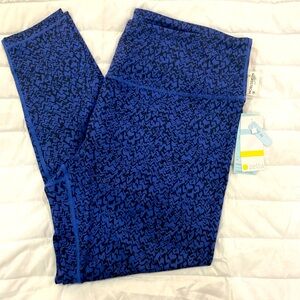 Zella Yoga Studio Blue Twilight Print Leggings/3x/$59